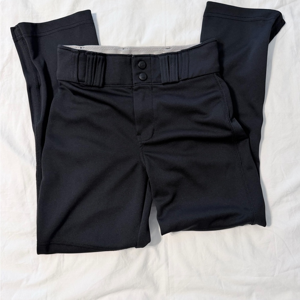CHAMPRO Youth Medium Open Bottom Baseball Pants Black MVP Series